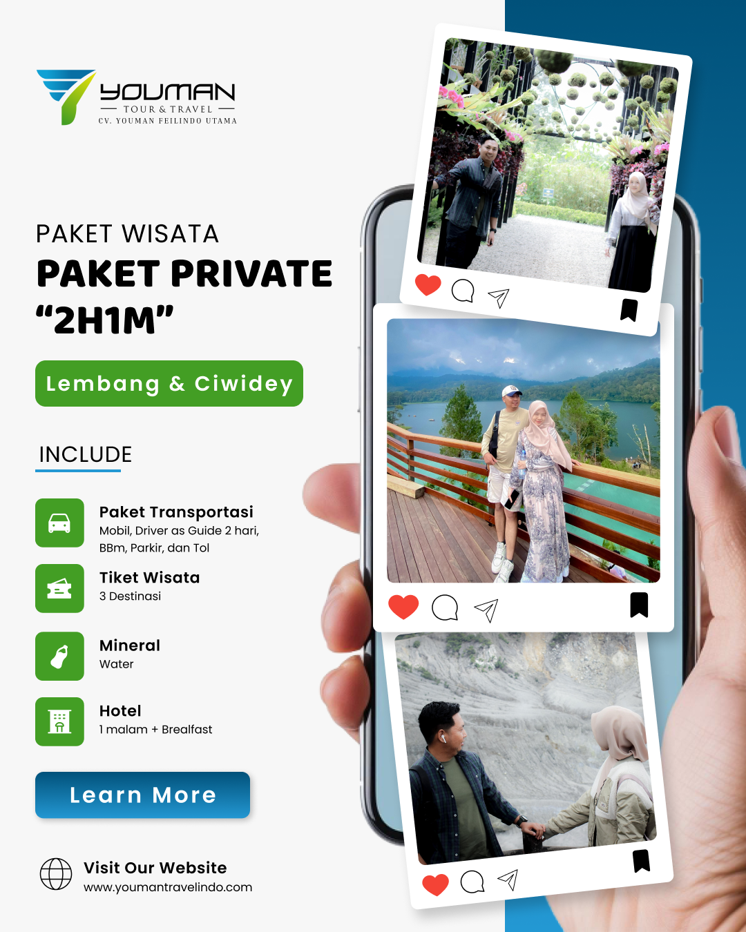 paket private 2H1M Lembang & Ciwidey