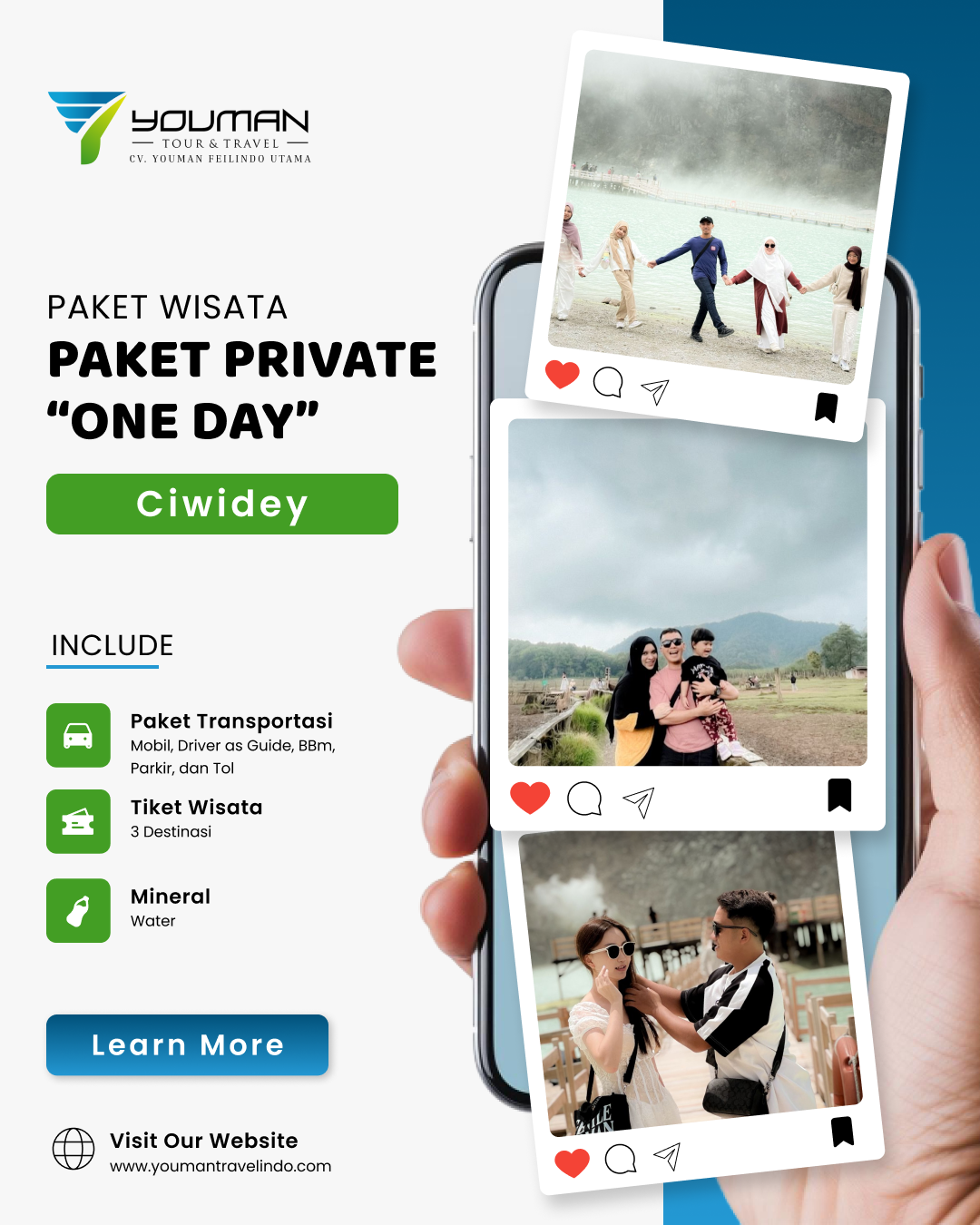 paket private one day Ciwidey