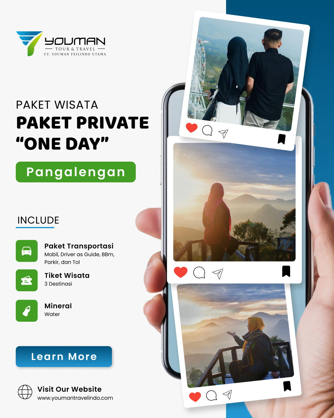 paket private one day Pangalengan