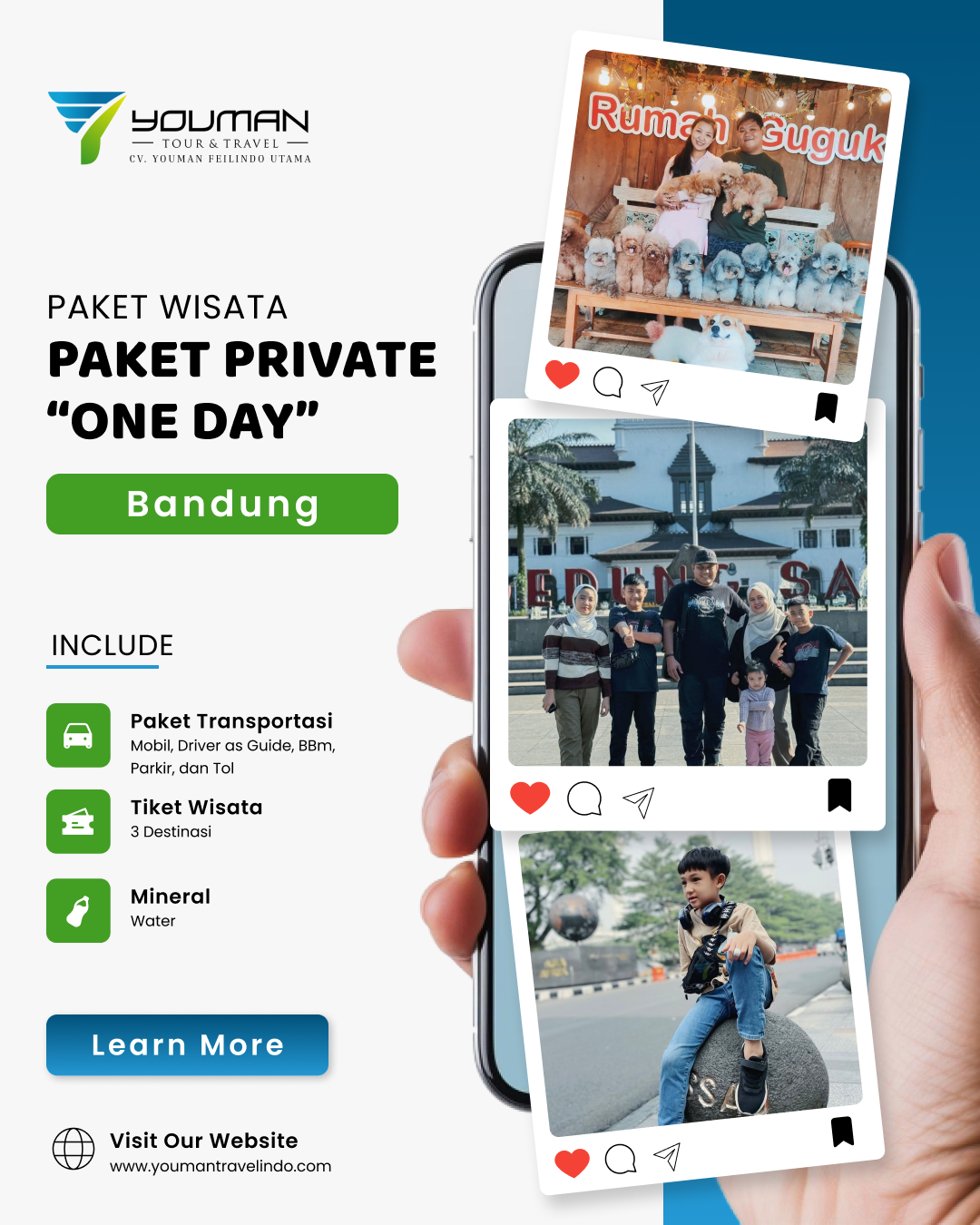 paket private one day bandung